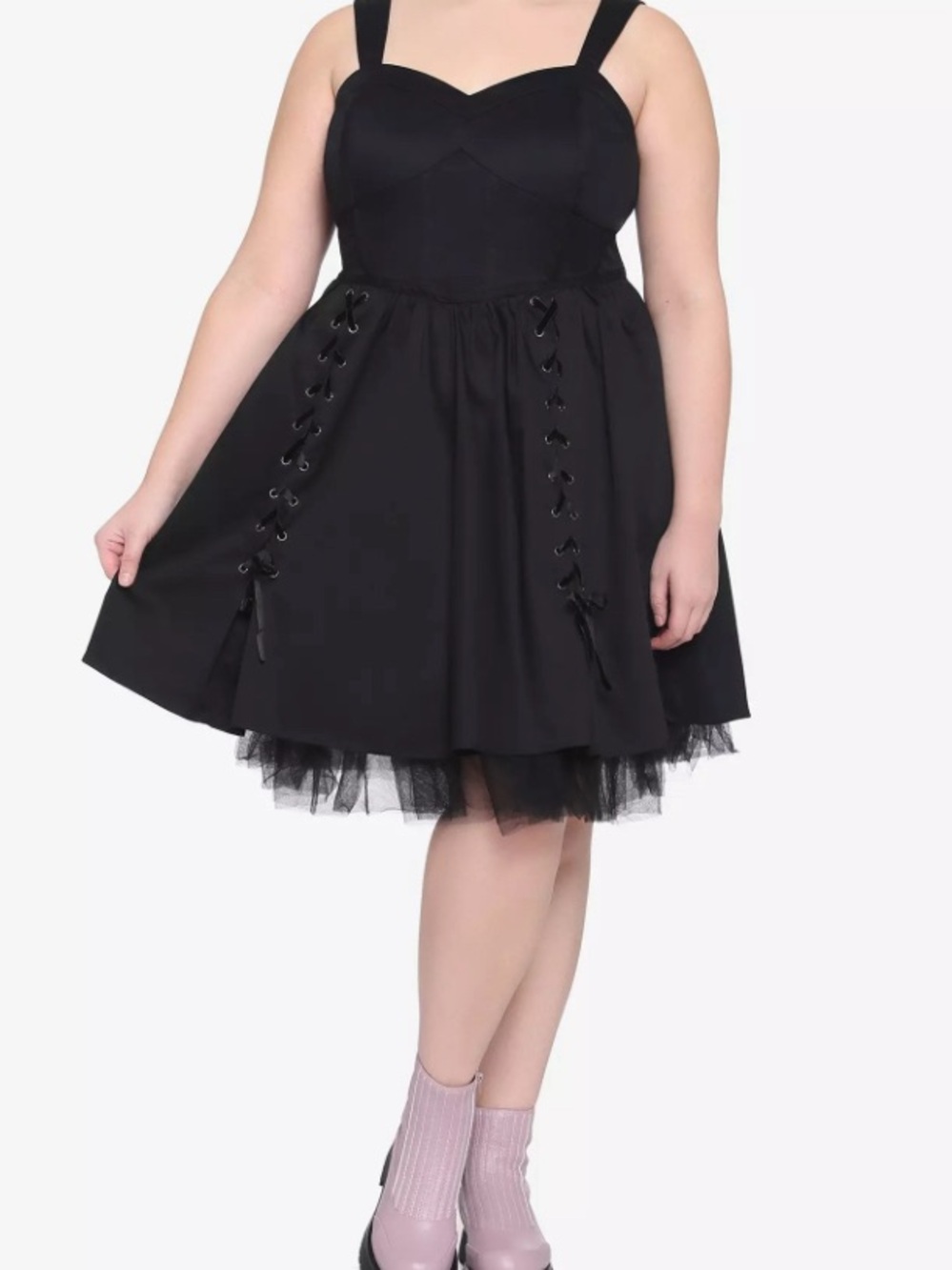 Hot Topic Black ShortCorset Dress Plus Size 2x, Goth,emo, Gothprom
